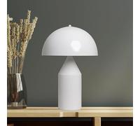 bamyum Lipeo Lampada Bianca, E27 Lampada a Fungo Lampada Moderna Lampade da Comodino in Metallo per Camera da Letto Lampada da Comodino Decorazione a Fungo per la Casa