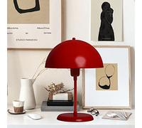 bamyum Lipeo Lampada da Rosso, Lampada a Fungo con Cavo E27 Lampada da Moderna Lampade da Comodino in Metallo per Camera da Letto Lampada da Comodino Decorazione a Fungo per la Casa