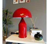 bamyum Lipeo Lampada da Rosso, Lampada a Fungo con Cavo E27 Lampada da Moderna Lampade da Comodino in Metallo per Camera da Letto Lampada da Comodino Decorazione a Fungo per la Casa