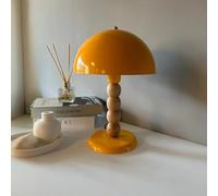 bamyum Lipeo Lampade da Giallo Scuro, Lampada a Fungo con Cavo E27, Lampada da Moderna, Lampade da Comodino in Metallo per Camera da Letto, Decorazione per la Casa