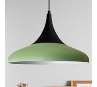 bamyum Paladin - Lampada a sospensione vintage in metallo, 35 cm, paralumi da soffitto, lampada da cucina E27, paralume industriale da soffitto, lampada a sospensione in metallo, per soggiorno e