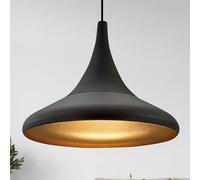 Bamyum Paladin Lampadario Cucina 35 cm, Lampada a Sospensione Industriale, Nero, Con Paralumi, per Isola da Cucina in Metallo