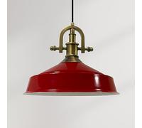 Bamyum Sospensione Lampadario Marine Vintage Industriale Rosso, 40 cm