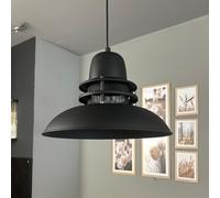 bamyum Torcia Lampada a Sospensione Industriale Bianca, Lampadario da Soggiorno 34 cm, Lampadario da Cucina in Metallo, Lampada Vintage Camera da Letto, Plafoniera, Lampada a Sospensione Industriale