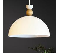 bamyum Yimpi Lampada a Sospensione Soggiorno Ø30 cm, E27 Lampada da Pranzo in Metallo, Lampada da Soggiorno, Decorativa Lampada da Cucina, Moderna a Sospensione Bianco
