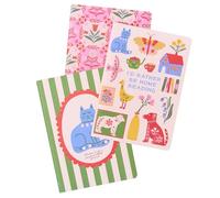 ban.do Set di 3 quaderni con copertina morbida, con scritta "I'd Rather Be | Rough Draft - Blocco note a righe con pagine cucite, 20,3 x 15,2 cm, con icone e citazioni assortite