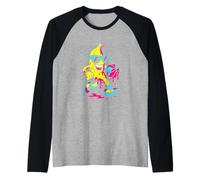 Banana Basket Drip Divertente Bambini Giovani Ragazzi Ragazze Maglia con Maniche Raglan