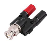 Banana BNC A Due Doppi 4 Mm Maschio Femmina Coassiale Coassiale Tipo 3 Way Adapter Rf-adapter