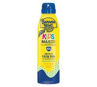 Banana Boat Kids MAX Protect & Play Spray Solare SPF 100, 6oz - Spray Trasparente per Bambini, Protezione Solare Alta, Senza Residui