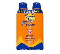 Banana Boat - spray protezione solare Ultra Mist Sport Performance ad ampio spettro, confezione doppia, SPF 30, 170 ml
