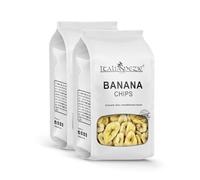 Banana chips 1 Kg (2x500g) - eccellente snack di banane essiccate e olio di cocco - ideali per un muesli proteico con mix di frutta secca e disidratata - Italia Spezie