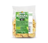 BANANA CHIPS 150 GR BIO SNACK DI BANANE BIOLOGICO FONTE DI FIBRE SAPORE DI SOLE