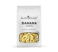 Banana chips 200 g - eccellente snack di banane essiccate e olio di cocco - ideali per un muesli proteico con mix di frutta secca e disidratata - Italia Spezie