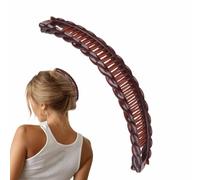 Banana Clip, Banana Hair Comb, Double Comb, Long Hair Clips, Slides and Clips,Strong Hold Ponytail Holder,Fishtail Ponytail Accessory,Retro Fashion, Suitable for Various Styles