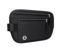 Banana da viaggio antifurto con protezione RFID, tasca segreta cintura per uomo e donna, borsa a banana sicura impermeabile, borsa anti pickpocket leggera e pratica per sport e uso quotidiano (nero)