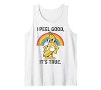 Banana Divertente Occhiali Arcobaleno Retro Canotta