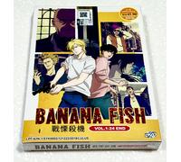 Banana Fish (VOL.1 - 24 End) ~ Sottotitolo inglese ~ Anime giapponese ~ NUOVO...