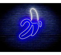 Banana Flex Silicone LED Neon Sign White & Blue st16s33-fnu0042-wb