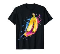 Banana Frutta Opera d'arte Pittura Grafica Arte Colorata Maglietta