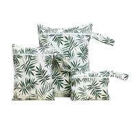 Banana Green Versatile Bag - Cesto Di Stoccaggio Con Manici | Travel Beach Pool Daycare Baby | Borsa Di Stampa A Foglia Tropicale | Borsa Cosmetica Portatile Per Donne Con Stampa A Foglie Verdi