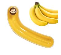 Banana Keeper Saver - ABS, 8.78x1.97in Carrier Pod Banana Shaped Protector Freshness Lock Design | Portable Fruit Storage Box, Reusable Bananas Case For Lunchbox, Travel, Gym, Picnic And Outdoor Use