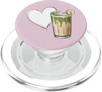Banana Matcha Latte Love Green-Tea Vegan Vintage Foodie PopSockets PopGrip per MagSafe