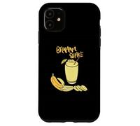 Banana Milk Shake Fresh Fruit Funny Banana Shake Drink Custodia per iPhone 11