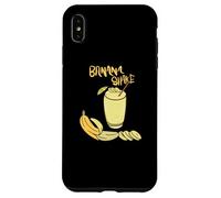 Banana Milk Shake Fresh Fruit Funny Banana Shake Drink Custodia per iPhone XS Max