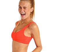 BANANA MOON Justin Scrunchy Parte Superiore del Bikini, Corallo, XXS Donna