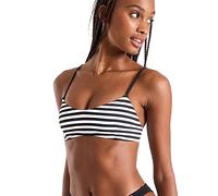 BANANA MOON Waro Blackstrip Parte Superiore del Bikini, Nero, 44 Donna
