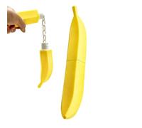 Banana Nunchucks Toy, 3D Printed Practice Props, Portable Fun Display Nunchucks with Lightweight Design, Novelty Desk Toy for Home Living Room Bedroom Office Table Shelf Party Gift