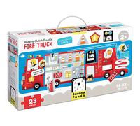 Banana Panda 49044 Fire Truck, Shapes Puzzle, Assignment Activity, Game