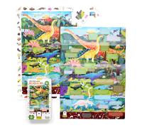 Banana Panda Dinosaur Puzzle - Large 60-Piece Observation Floor Puzzle with Seek