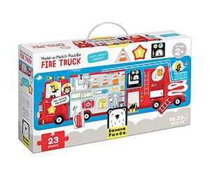 Banana Panda Gioca il puzzle camion dei pompieri 2+