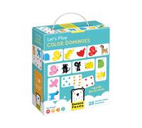 Banana Panda Let’s Play Color Dominoes Game for Kids - Includes 28 Double-Sided