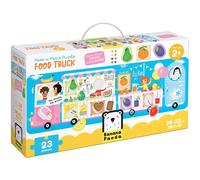 Banana Panda Make-a-Match Food Truck Puzzle with Matching Activity - Large 23-Pi