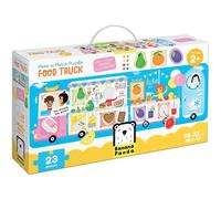 Banana Panda Make-a-Match Food Truck Puzzle with Matching Activity - Large 23-Pi