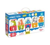 Banana Panda - Make-a-Match Puzzle Number Train - includes 30 Large Pieces for L