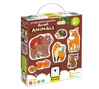 Banana Panda Puzzle passo-passo animali della foresta 2+