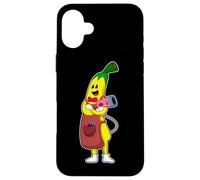 Banana Parrucchiere Asciugacapelli Custodia per iPhone 16 Plus