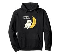 Banana per Gli Amanti dei Gatti in Scala Umorismo Felpa con Cappuccio