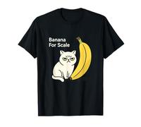 Banana per Gli Amanti dei Gatti in Scala Umorismo Maglietta