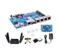 Banana Pi BPI-R4 Lite WiFi 7 Router Dev Board Kit OpenWRT - MediaTek MT7987A SoC - 2GB DDR4 RAM 8GB eMMC, 1x 2,5G SFP RJ45 WAN, 4X GbE Gigabit Ethernet per NAS Smart Home Gateway (2GB DDR4, bundle 3)