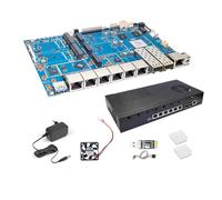 Banana Pi BPI R4 Pro WiFi 7 Router OpenWrt, MT7988A CPU 4/8GB DDR4 RAM 4X 2.5G Ethernet 2X 10G porte in fibra ottica Supporta 4G/5G per Smart Home Gateway Internet Router (KIT2,4GB RAM)