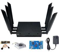 Banana Pi BPI-R4 WiFi 7 Router Board OpenWRT - DDR4 4GB/8GB RAM-MediaTek MT7988A (Filogic 880) SoC, 4G/5G Wireless Router 2X 10GbE SFP 4X GbE for NAS Smart Home Gateway (Basic Kit, DDR4 8GB)