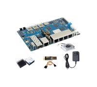 Banana Pi BPI-R4 WiFi 7 Wireless Dual-Band WiFi Router Board OpenWRT, con MediaTek MT7988A (Filogic 880) SoC, supporto 2X 10GbE SFP e 4X GbE Gigabit Ethernet per NAS Smart Home Gateway (POE SET2)