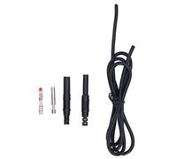 Banana Plug Test Leads Kit | 32A 1000V Safe Multimeter Wire for Electrical Projects | Stackable Male to Male 4mm Brass Connectors | Silicone Jacket for Car Battery/Voltage Tester (Nera)
