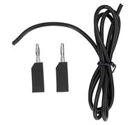 Banana Plug Test Leads Kit | 4mm Universal Electrical Multimeter 30VAC - 60VDC 19A | Brass Connectors for Car Batteries/Voltage Testers/Electrical Projects | Model J.70010 (Black)