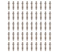 Banana Plugs 50Pcs | Hex Thread High Accuracy Connectors | Electronic Test Accessories for Lab/Electrical Testing | Copper Material, 4mm Pin Diameter