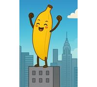 Banana Power: Go bananas and write on | Grid Paper | 6 x 9 in | 100 Pages